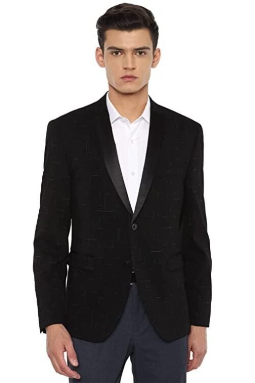 Van Heusen Men’s Classic Blazer (VDBZESKFU17337_Black_40)