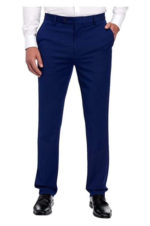 Ben Sherman Men’s Bexley Flat Front Suit Separate Pants Blue L44 W38