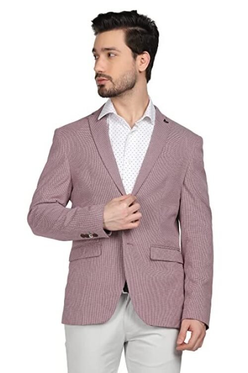 blackberrys Structured Polyester Cotton Slim Fit Mens Casual Wear Jacket