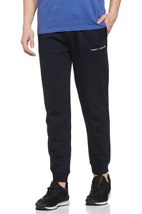 Tommy Hilfiger Men’s Regular Fit Track Pants (S23HMND119_Desert Sky_S)