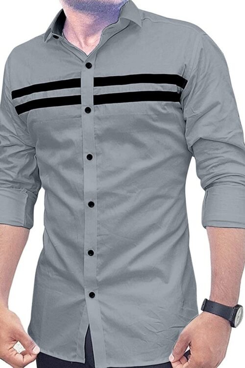 IndoPrimo Men’s Regular Fit Casual Shirt