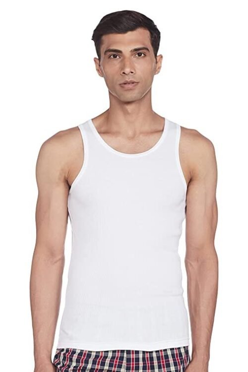 Van Heusen Men Vest – 100% Combed Cotton – Anti Bacterial, Quick Dry, Label Free