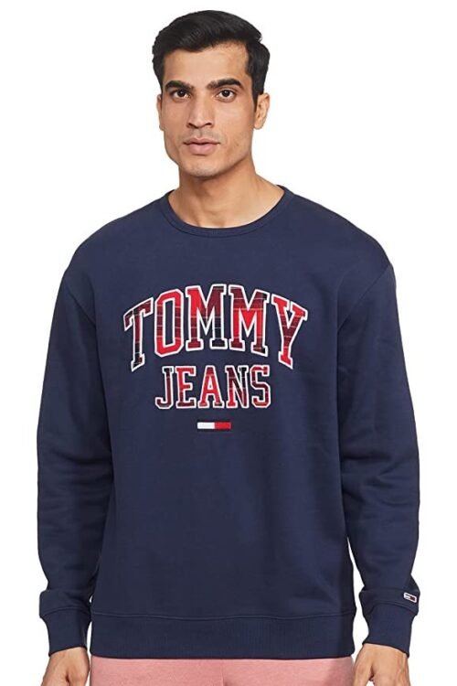 Tommy Hilfiger Men’s Casual Cotton Round Neck Sweatshirt