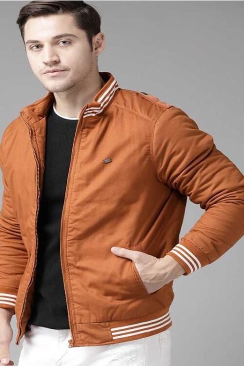 ROADSTER Full Sleeve Solid Men Varsity Jacket