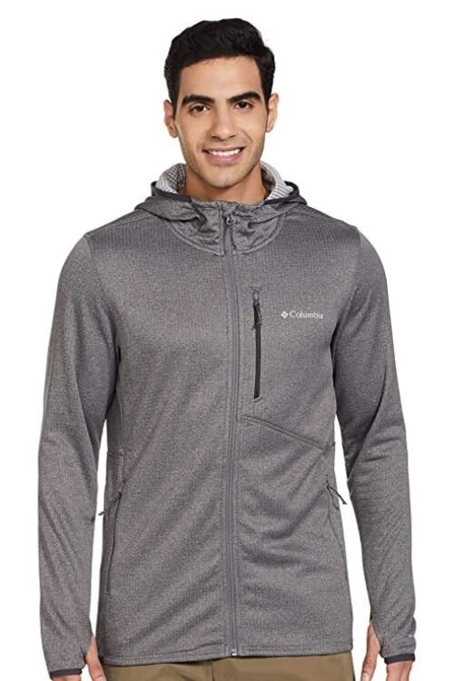 Columbia Mens Park View Fleece Full Zip Hoodie (AE5896-023-L_Grey)