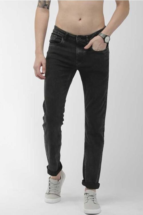 Flying Machine Tapered Fit Men Black Jeans